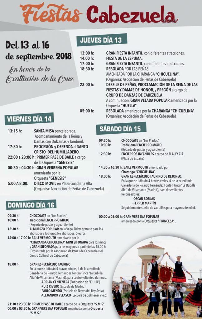 Fiestas en honor a la Santa Cruz 2018 Cabezuela